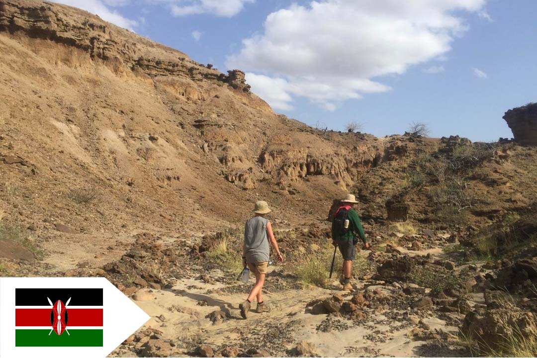 Two field workers in Koobi Fora, Kenya