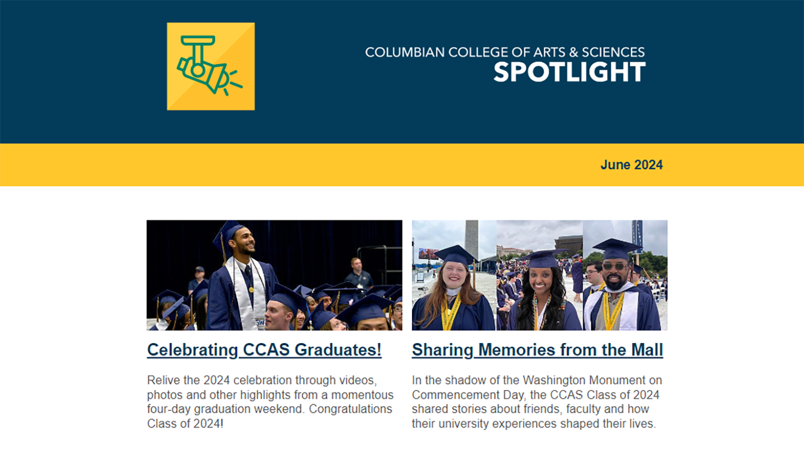 Columbian College Spotlight May 2024