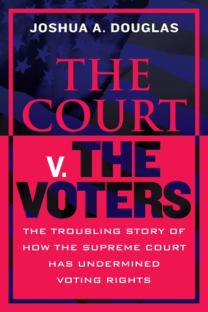 The Court v The Voters book cover, in blue and red 
