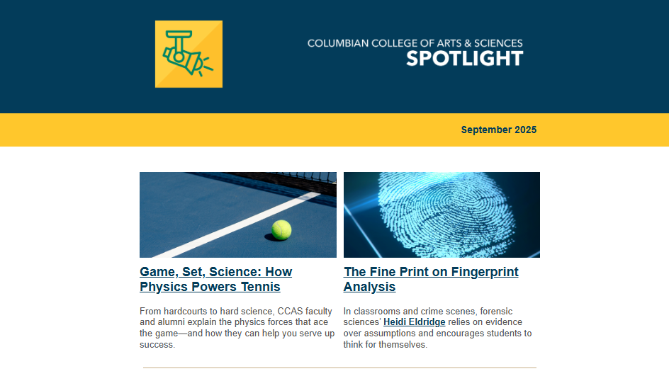 CCAS Spotlight e-magazine, September 2025 issue screenshot