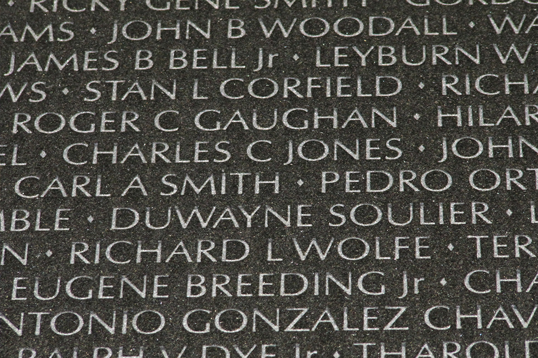 Vietnam War Memorial Names