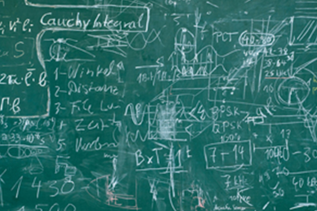 college physics chalkboard
