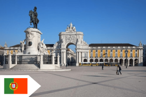 Piazza in Portugal near National Palace