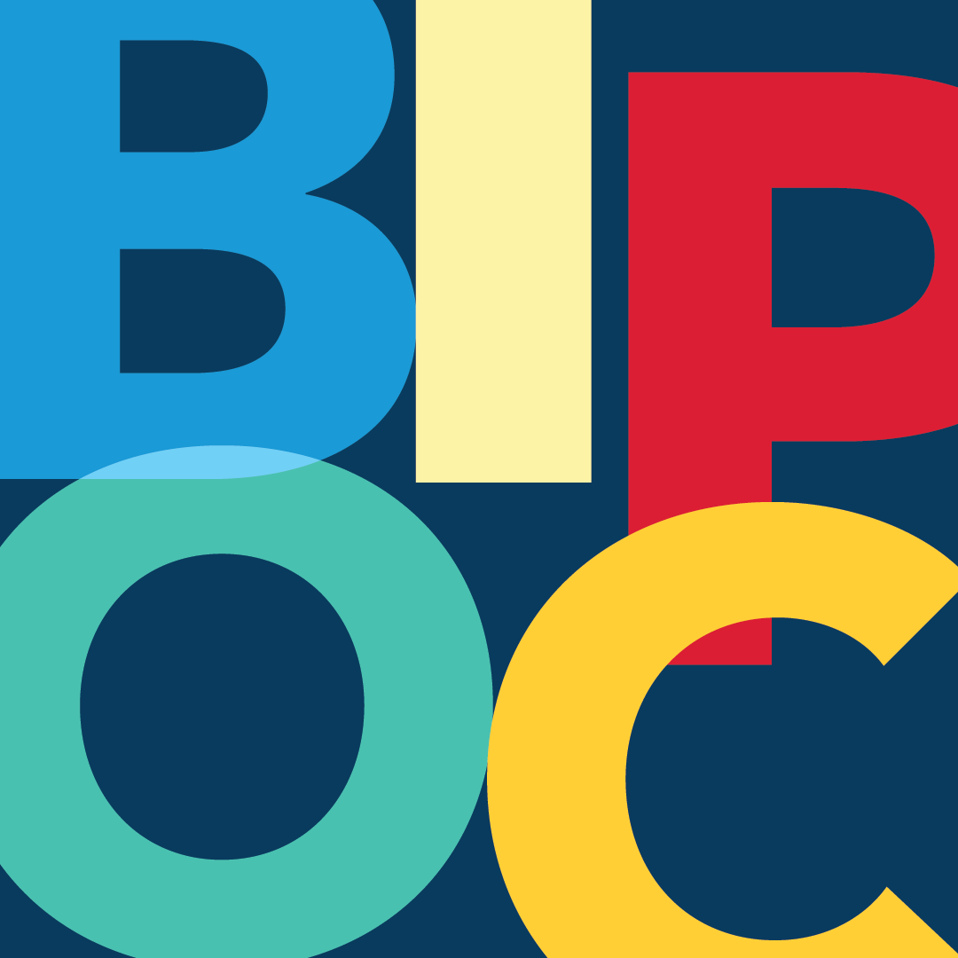 BIPOC in colorful letters