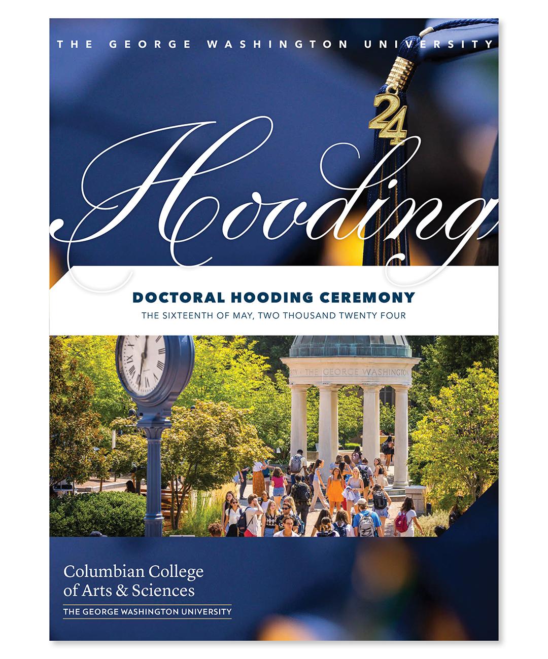 CCAS Doctoral Hooding Celebration 2024 Program Book Cover