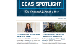 CCAS Spotlight: The Engaged Liberal Arts, September 2022 issue