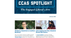 CCAS Spotlight: The Engaged Liberal Arts, January 2023 edition